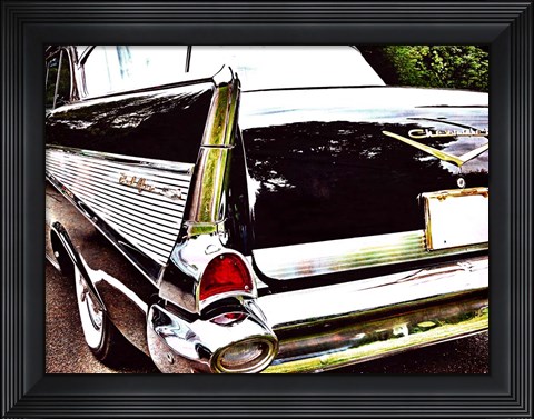 Framed Chevy Tail Fin Print