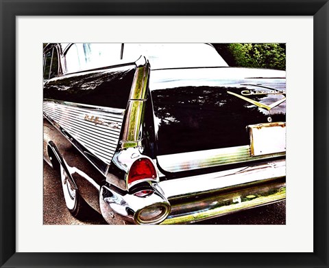 Framed Chevy Tail Fin Print