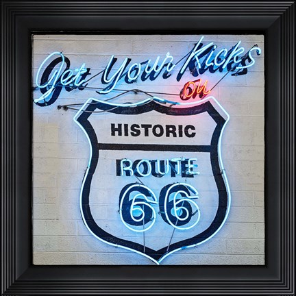 Framed Get Your Kicks Print