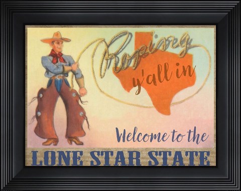 Framed Lone Star State Print