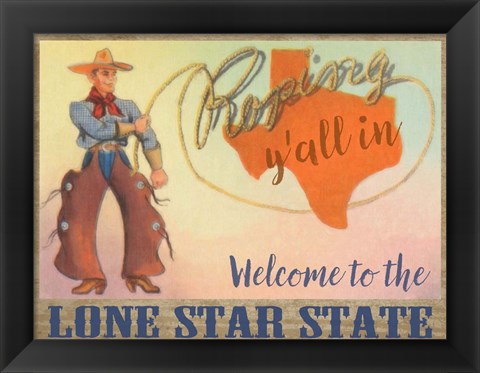 Framed Lone Star State Print