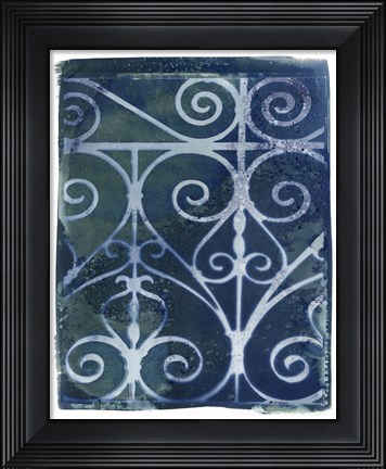 Framed Wrought Iron Cyanotype II Print