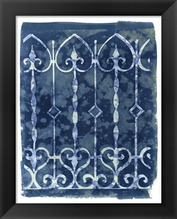 Framed Wrought Iron Cyanotype IV Print