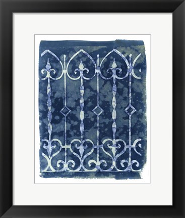 Framed Wrought Iron Cyanotype IV Print