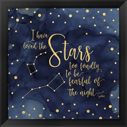 Framed Oh My Stars IV Stars Print