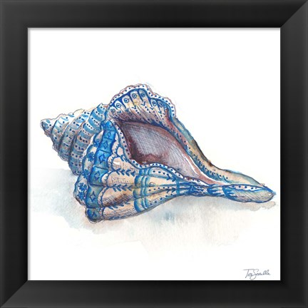 Framed Bohemian Shells V Print