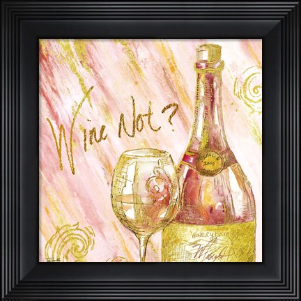Framed Rose All Day II - Wine Not? Print