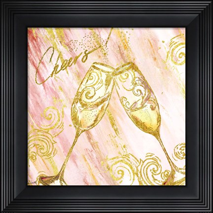 Framed Rose All Day V (Cheers) Print