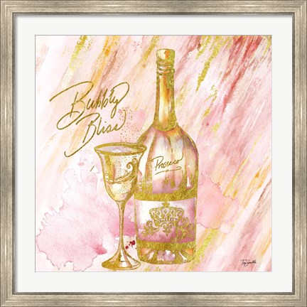 Framed Rose All Day VI (Bubbly Bliss) Print