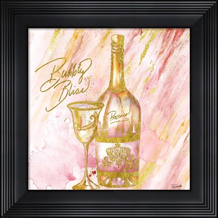 Framed Rose All Day VI (Bubbly Bliss) Print
