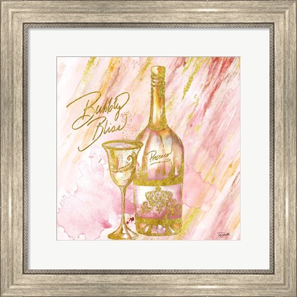 Framed Rose All Day VI (Bubbly Bliss) Print