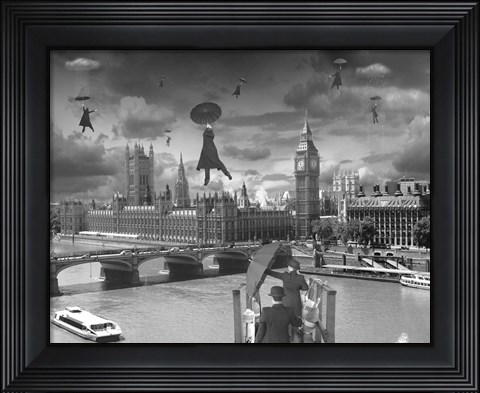 Framed Blown Away BW Print