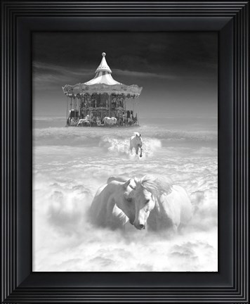 Framed Horsing Around Vertical Print