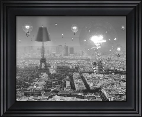 Framed Paris the City of Lights Print