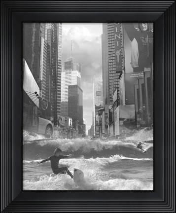 Framed Swell Time in Town Print