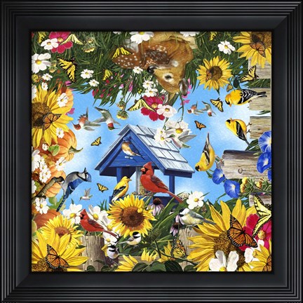 Framed Life in the Garden Print