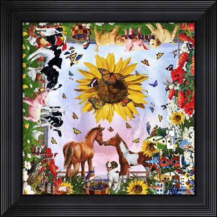 Framed LIfe on the Farm 3 Print