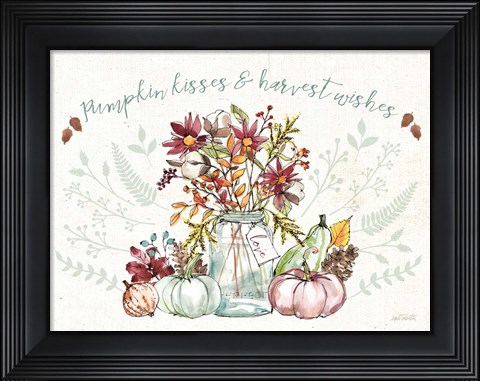 Framed Festive Foliage I v2 Print