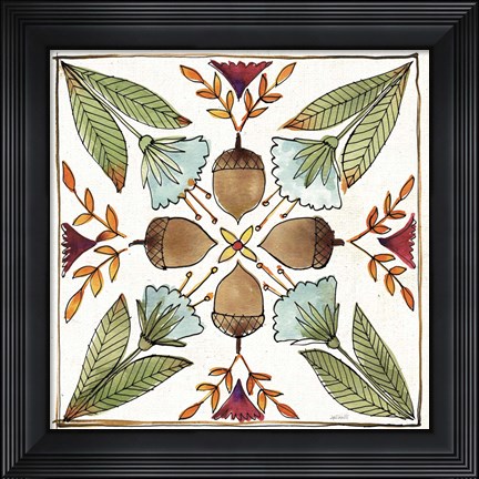 Framed Festive Foliage VII Print