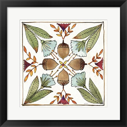 Framed Festive Foliage VII Print