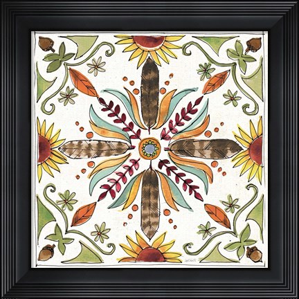 Framed Festive Foliage VIII Print