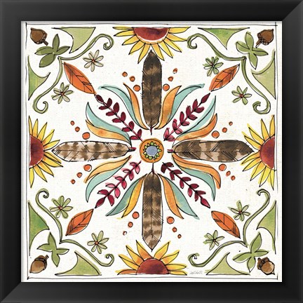 Framed Festive Foliage VIII Print