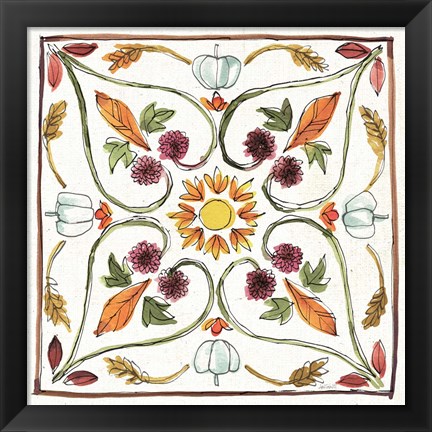 Framed Festive Foliage VI Print