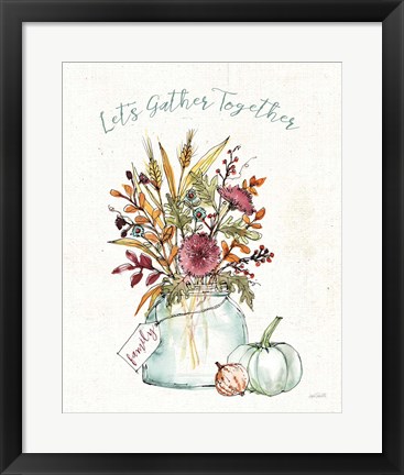 Framed Festive Foliage III Print