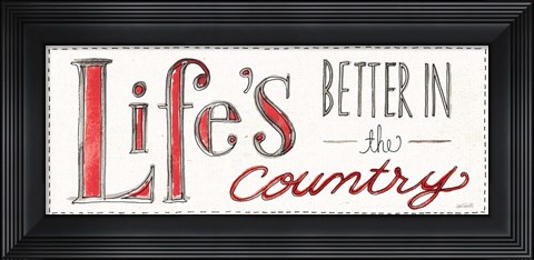Framed Country Life VIII Print