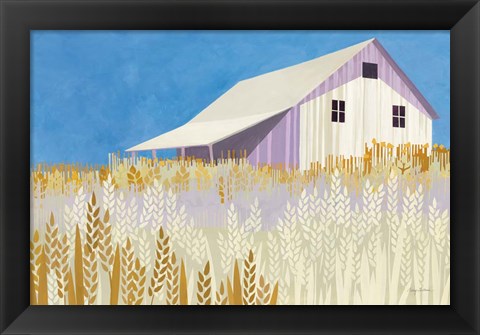 Framed Wheat Fields Print