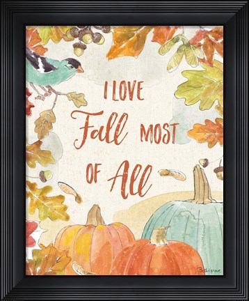 Framed Falling for Fall V Print