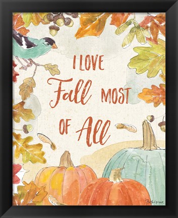 Framed Falling for Fall V Print