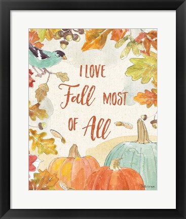 Framed Falling for Fall V Print