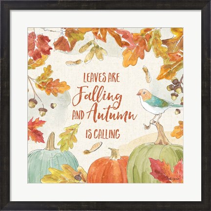 Framed Falling for Fall IV Print