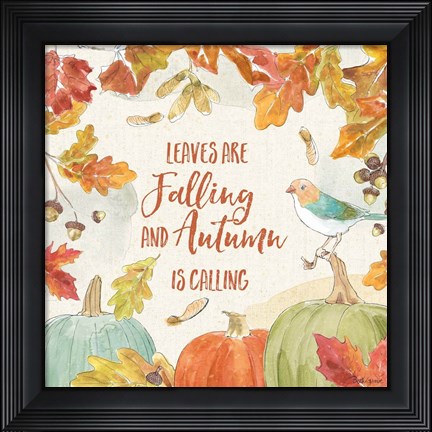 Framed Falling for Fall IV Print