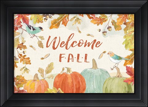 Framed Falling for Fall I Print
