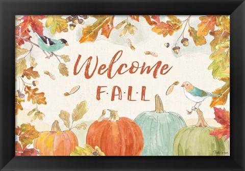 Framed Falling for Fall I Print