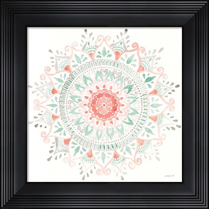 Framed Mandala Delight I Print