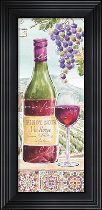 Framed Wine Country VI Print