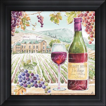 Framed Wine Country IV Print