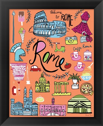 Framed Travel Rome Print