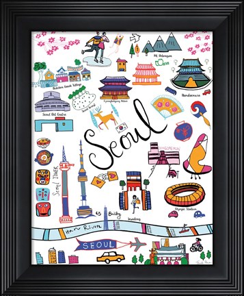 Framed Travel Seoul Print