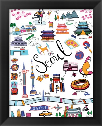 Framed Travel Seoul Print