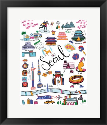 Framed Travel Seoul Print