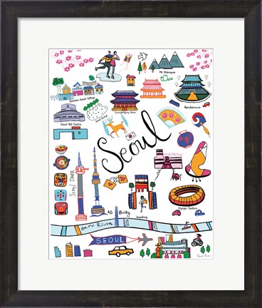 Framed Travel Seoul Print