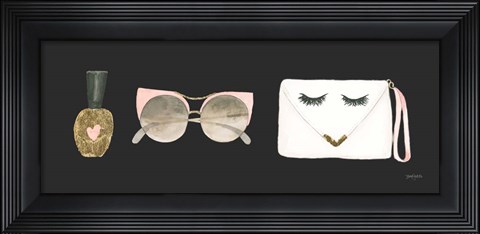 Framed Boss Ladies X Black Print