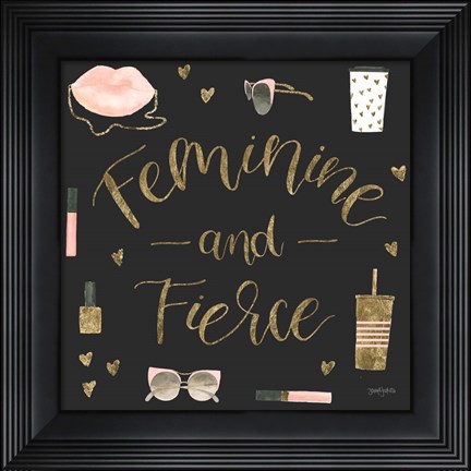 Framed Boss Ladies VI Black Print