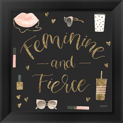 Framed Boss Ladies VI Black Print