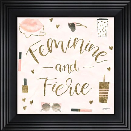 Framed Boss Ladies VI Pink Print