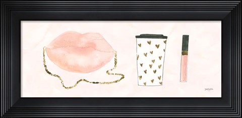 Framed Boss Ladies IX Pink Print